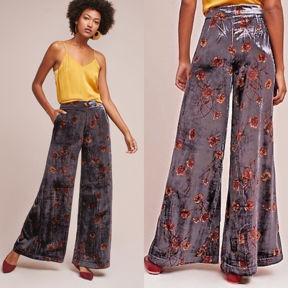 Anthropologie Pants - Anthro Jessie Velvet Wide-Legged Pants Ett wa
